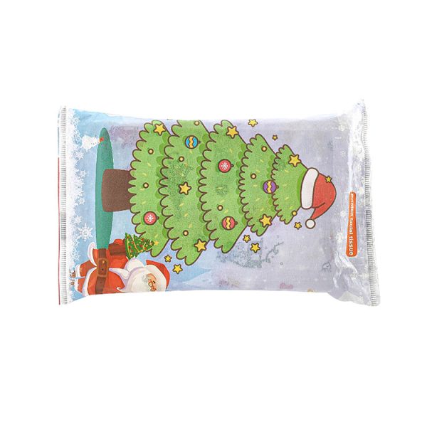 8 Packs Santa Christmas Holiday Pocket Pack Travel Size Facial Tissues 1 Ply Paper Wedding Tissues for Guests, Mini Tissues Packs for Travel Wedding Party Favors - Image 5