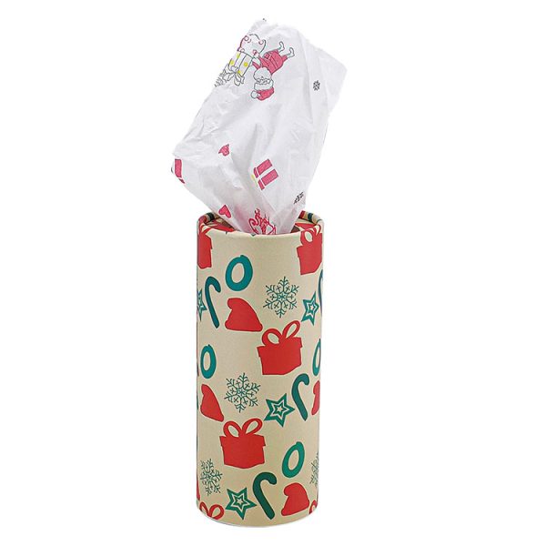 Holiday Spirit Gift Icons Car Tissues Holder with Facial Tissues - 1 PK - Travel Tissue Tubes Box Container Perfect Fit for Car Cup Holder Car Tissues Cylinder - Image 10